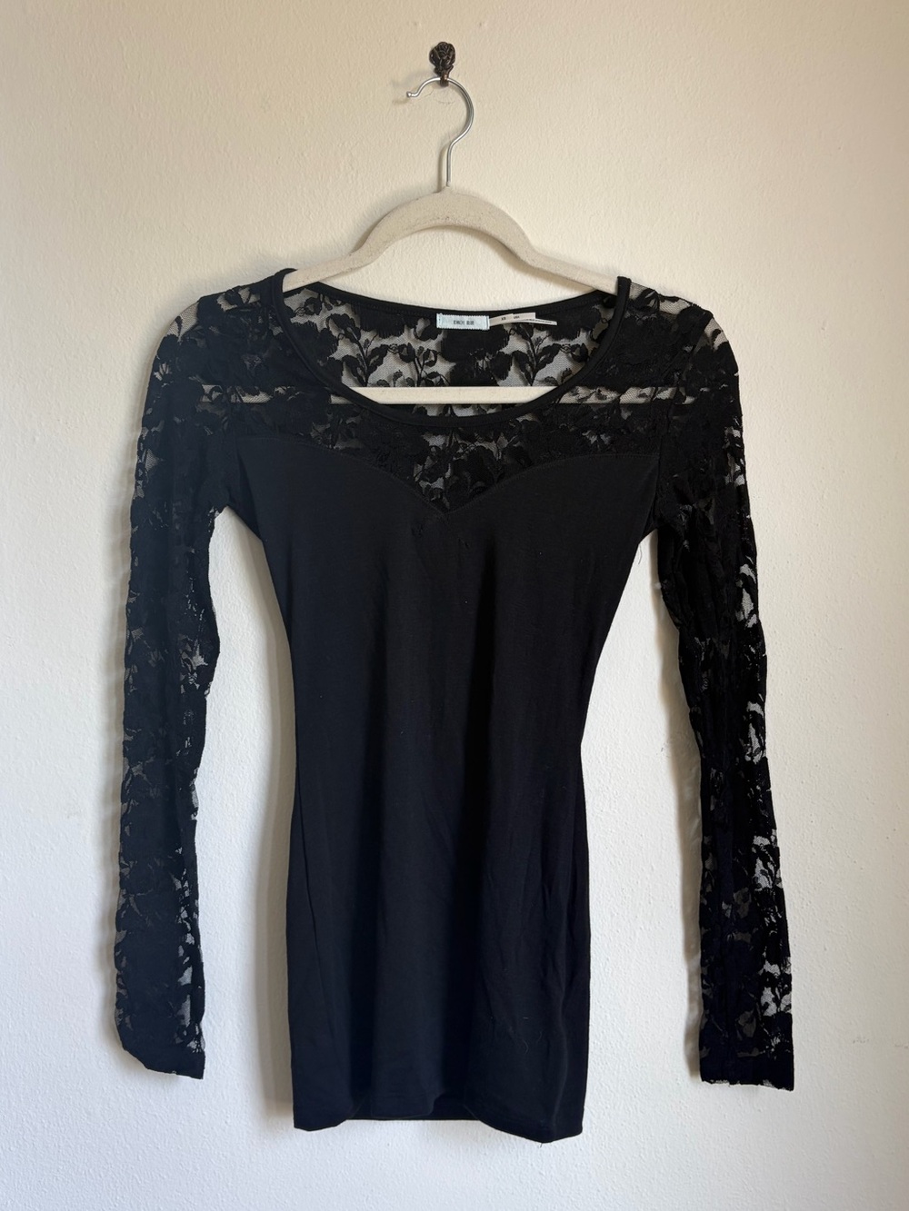 UO Black Lace Bodycon Mini Dress